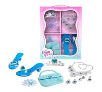 Juguetes de vestuario de princesa para niñas - Princess Dress Up Shoes set | boutique de joyas y coronas de zapatos | Zapatos de vestir para niños pequeños, corona, joyas, juguetes de niñas p