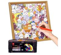 Juguetes - Decoración Marco De Foto Conejo | Juegos De Adultos Pintados A Mano | Para Niños Y Niñas De 6-12 Años Preescolar Casa Amigos Familia Navidad Viajes En Avión