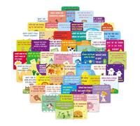 Juguetes - Desarrollos prismáticos, tarjetas de sentimientos para niños, tarjetas de conversación para niños, 60 conexiones divertidas entre padres e hijos, colorido mazo de cartas con atractivas