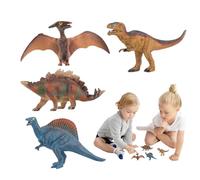Juguetes dinosaurios para, Toddler Dinosaurio Toy | 4 Figuras miniaturas de dinosaurio pack - Figuras animales realistas, miniaturas de colección, carga de huevos de Pascua para favores de cumpleaños