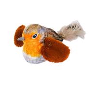 Juguetes divertidos para pájaros voladores, persiguiendo alas aleteando, gorrión de pájaro, juguete de chirping, simulación de gatito, volar en interiores, T, aleteo de pájaros, juguete de chirping