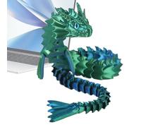 Juguetes Dragon Fidget impresos en 3D, juntas flexibles Dragon Fidget Toy - Dragón articulado impreso en 3D | Juguete flexible impreso con dragón agitado para amigos, familias, niños y r
