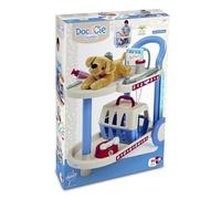 Juguetes Ecoiffier 1901 - Carrito Veterinario (Clínica de Animales rodantes) + Accesorios - Juego de imitación Veterinaria - 18 Meses - Fabricado en Francia
