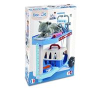 Juguetes Ecoiffier 1918 - Juego de Veterinario para Gatos (Clínica rodante, 9 Accesorios, Gato de Peluche, Juego de imitación, a Partir de 18 Meses, Fabricado en Francia
