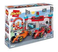 Juguetes Ecoiffier 2976 - Gran Premio Fórmula 1 Abrick - 3 fórmulas 1 + 3 Pilotos + Ladrillos - Juego de construcción de Circuito - a Partir de 18 Meses - Fabricado en Francia