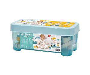 Juguetes Ecoiffier 7935 - Estuche BB Abrick 3 en 1 - Pirámide + Ollas + Torre de Pelota + Juguete de Despertar Bebé - Juego de Construcción - A Partir de 6 Meses - Fabricado en Francia
