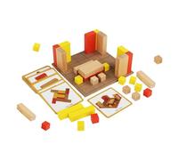 Juguetes educativos apilables - Bloques de madera para niños, Bloques geométricos para niños | Juego de ladrillos, juguete educativo multiusos para mejorar las habilidades prácticas