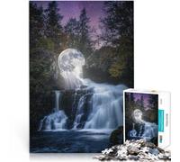 Juguetes educativos Cascada de la Luna Derretida Rompecabezas para Adultos 2000 Piezas 70x100cm Colección de Artistas, Bellas Artes para Mayores de 14 años