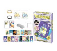 Juguetes Educativos Científicos - Circuito Científico para Niños | Juego Educativo para Crear Tarjetas De Felicitación Luminosas para Clases, Colegio Y Hogar