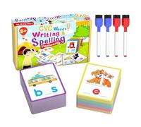 Juguetes Educativos De Alfabeto - Juegos Educativos De Ortografía | Tarjetas Didácticas Material Educativo para Lectura Niños 3-6 Años Preescolar Primaria Hogar O Aula Escolar