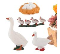 Juguetes Educativos de Aprendizaje del Ciclo de Vida - Decoración Educativa Preescolar Ciencias Pato,Juguetes Ciclo Vital Avícola,Para Escritorios Patios Jardines Peceras Niñas Niños Pequeños