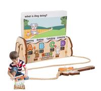 Juguetes Educativos Para Niños Pequeños - Juego de Mesa de Descifrado de Palabras - Juego De Mesa De Desbloqueo De Palabras | Para Estudiantes de Primaria Aula Educación en Casa Currículo y Entretenim