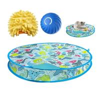 Juguetes Eléctricos Recargables para Gatos - Juguete para Gatitos De Escondite, Rodamiento Rápido En Cubierta Oculta | Juguete De Ejercicio para Mascotas, Juguete para Atrapar Al Escondite, Pelota De