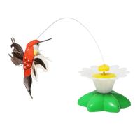 Juguetes electrónicos para gatos | Teaser automático de pájaros y mariposas, simulador de caza giratorio de 360°, para ejercicio de , del aburrimiento, persiguiendo perros y gatos en