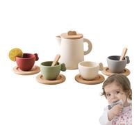 Juguetes en Tiempo de té para Set de la Fiesta de té Que Juega con rol de Chicas | Princesa rol-Play Tea Time Toy Set Seguros y saludables Juguetes de Experiencia para Día del Niño, los re