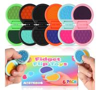 Juguetes Fidget para Adultos, Juguetes Sensoriales para Niños con Autismo, Artículos para Aliviar la Ansiedad para el Estrés del TDAH, Piedra de Preocupación con Textura para Adolescentes y Deslizador