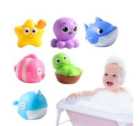 Juguetes flotantes para - Animales marinos coloridos, Figuras luminosas, Juego de aprendizaje preescolar, Accesorio Acuático Interactivo, Entretenimiento para fiestas prenatales | Perfecto para Una