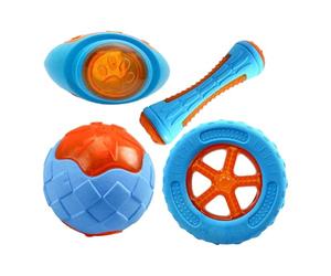 Juguetes flotantes para perros, juego acuático vibrante, promueve hábitos saludables, diversión acuática mejorada, dureza extra, equipado con chirriadores integrados, asegurando salud y seguridad