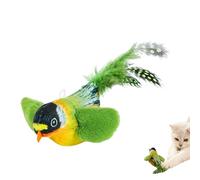 Juguetes Gato - Pájaro Simulado Que Canta | Pájaro de Peluche | Juguete Interactivo para Gatos con Cola de Plumas | Diversión y Enriquecimiento Gatos Interior | Pájaros Voladores Suministros Mascota
