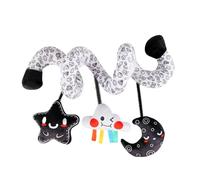 Juguetes genéricos para asiento de coche | Juguetes de estimulación de alto contraste con sonajero de sonido para asiento de coche - Estimula los sentidos Herramienta de despertar temprano Suministros