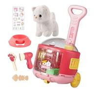 Juguetes genéricos para el tema de los animales - Animal interactivo hablando y caminando,Figuras de peluche de animales realistas para juego de imitación de cumpleaños bebé