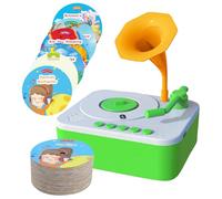 Juguetes Gramófonos Para Niños Pequeños - Juguetes De Gramófono | Gramófonos Para Niños Con 96 Cartas | Phonograph Storyteller Toy Con 96 Cartas | Juguete De Narración Sensorial Para Niños De Más De 3
