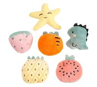 Juguetes Hedgehog para Jaula, pequeños Juguetes para Mascotas 6X Peluche