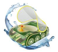 Juguetes inflables para piscina para nadar - Flotadores para piscina | Dosel resistente a los rayos UV divertido para niños niñas vacaciones verano playa río natación salto pozzan