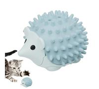 Juguetes interactivos con rodillo de hierba gatera, bola masticable, soporte de dentición natural de 2.56 pulgadas con textura, de salud, entretenimiento de ejercicio para rascar, jugar en