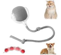 Juguetes interactivos de pelota para gatos, juguetes para gatos con bola giratoria, bolas de gato de movimiento automático, juguetes automáticos de bolas de gato con ratón de imitación de cordón