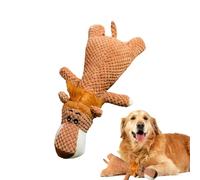 Juguetes interactivos de peluche para perros, juguetes de masticar para perros, juguetes para perros de animales duros | Juguetes para masticar interactivos con forma de animales para cachorros, para