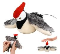 Juguetes interactivos para Gatos con Forma de pájaro Carpintero, pájaro Que aletea, Juguete eléctrico para Gatos de Interior, Juguete de Hierba gatera Activado con aleteo, Juguetes con Carga USB.