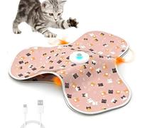 Juguetes interactivos para gatos: juego de avance oculto y silencioso | Juguete para de escondite activado por tacto automático recargable | Dispositivo de reproducción en movimiento para área
