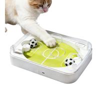 Juguetes Interactivos para Gatos,Juegos interactivos de fútbol para mascotas con hierba gatera | Pelotas de Fútbol para Gatos - para Estimulación Mental, Simulación de Caza, Rascado, Juego en