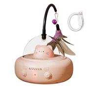 Juguetes interactivos para gatos, juguete automático activado por movimiento con pluma, suministros de entrenamiento para mascotas para ejercicios de caza en interiores, aburrimiento, estimulación