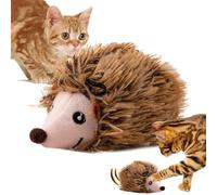 Juguetes interactivos para gatos, juguete para gatos chirriantes - Juguetes para provocar gatos con 6 sonidos de animales,Juguete activado por tacto, juguetes con forma de animal que funcionan con pil