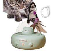 Juguetes interactivos para gatos - Juguete para gatos poderosos | Juguete para gatos en movimiento | Juegos automáticos para gatos activados por movimiento con pluma - Suministros de entrenamiento