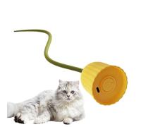 Juguetes interactivos para gatos, juguetes automáticos para gatos - Juguete de rodaje automático de ejercicios,Bola de gatito en movimiento recargable portátil USB con cola para gatos interiores, aliv