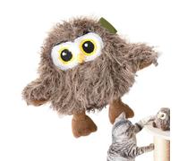 Juguetes interactivos para gatos, juguetes de búho de peluche, suministros de entretenimiento, bonita muñeca relajante para jugar, ejercicio, entrenamiento, del aburrimiento
