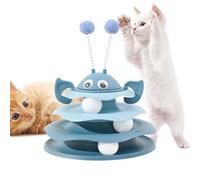 Juguetes interactivos para gatos | Lindo teaser de 3 etapas - Juguete de torre interactivo para enriquecer gatos | Para ejercicio de estimulación mental y física y juego para