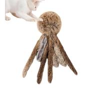 Juguetes interactivos para gatos, pulpo chirriante de peluche, juguetes interactivos para gatos, para jugar en interiores, ejercicio, del aburrimiento, estimulación