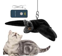 Juguetes interactivos para gatos - toque catnip, canto vibrante, tres modos, latido de ala, ejercicio de gato de Halloween gat