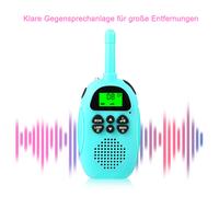 Juguetes interactivos para niños, juego de 2 walkie talkies recargables, radios infantiles de 16 canales para una comunicación de sonido clara,