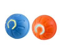 Juguetes interactivos para perros - Bola rodante activa automática con sistema de movimiento recargable por USB y luz LED, bola de rebote inteligente de movimiento automático | Entretenimiento para