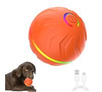 Juguetes interactivos para perros en movimiento, bola rodante activa para perros | Pelota automática de juguete para mascotas,Bola recargable del masticable del perro del USB, fuentes del animal domés