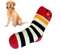 Juguetes interactivos para Perros: Forma de calcetín Resistente a desgarros, Juguete masticable Duradero y chirriante, Accesorio para Jugar a Buscar, de Felpa Suave Resistente a Mord