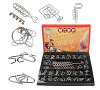 Juguetes Interlock Unloop | Seguro para Aliviar el Estrés,Juguete Antiestrés De Metal Entrelazado - Desafío de Juego Que Ejercita el Pensamiento Lógico y la Habilidad