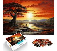 Juguetes Juegos Educativos Antiestrés Paisaje del Atardecer Puzzles de 1000 Piezas para Adolescentes 50x75cm Mejorar el Amor Entre Parejas