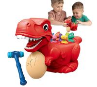Juguetes martillantes, juegos fuertes para niños | Juguetes educativos de dinosaurios con sonidos y luces, juego de habilidad motora fina con , juguete de desarrollo temprano