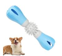 Juguetes masticables para cachorros para dentición | Juguete masticable con mancuernas para perros, de cepillo de dientes de goma resistente, juguete interactivo de limpieza de dientes de perro